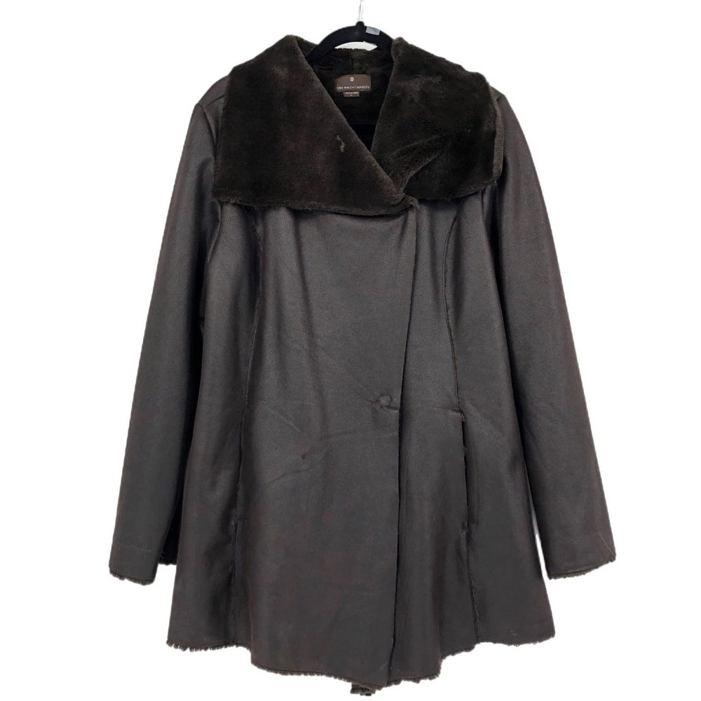 Fenn Wright Manson Brown Long Overcoat | Size L